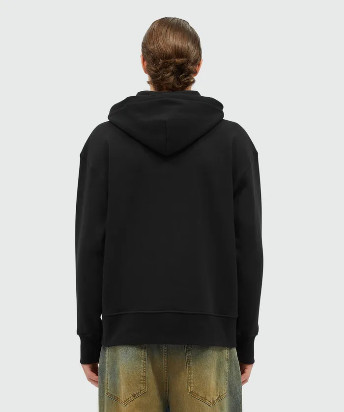 Cotton Sweatshirt With Screen Print Men MSGM Hoodies And Sweatshirts