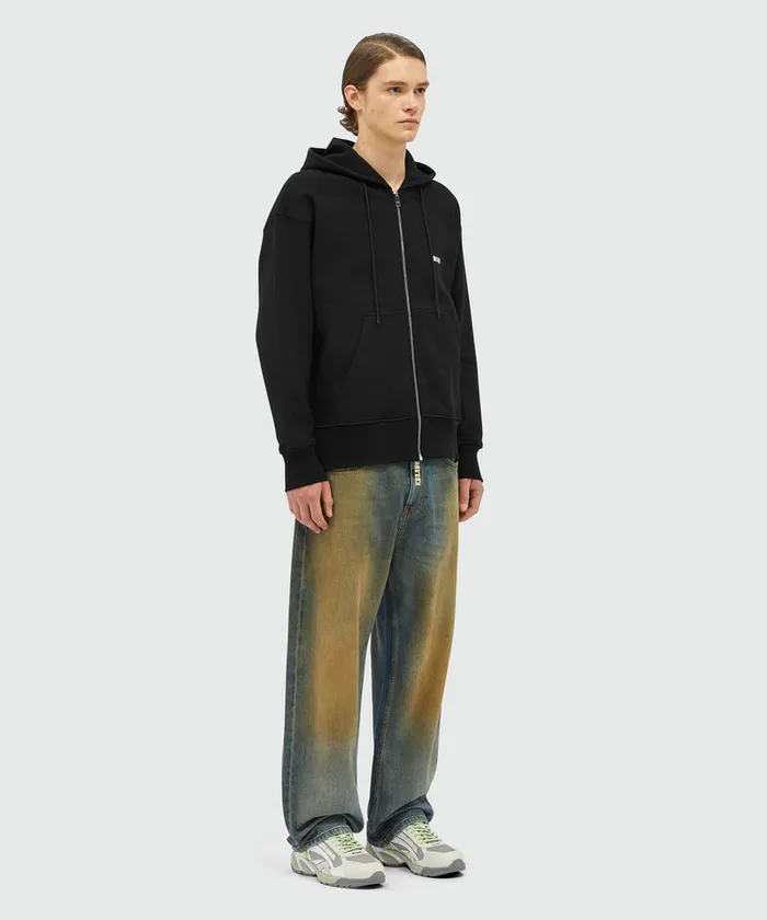 Cotton Sweatshirt With Screen Print Men MSGM Hoodies And Sweatshirts