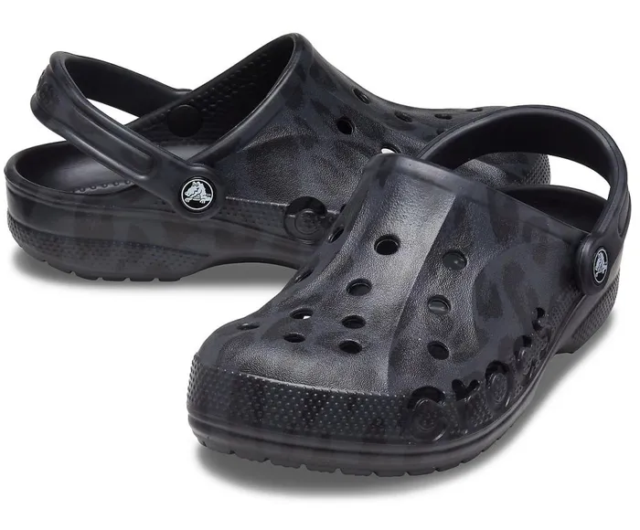 Crocs Baya Seasonal Printed Clog Leopard Black WomensMens Clogs
