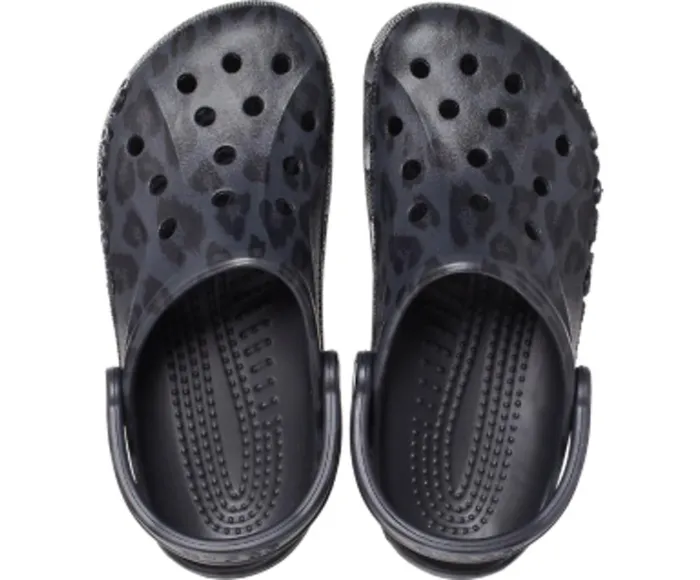 Crocs Baya Seasonal Printed Clog Leopard Black WomensMens Clogs