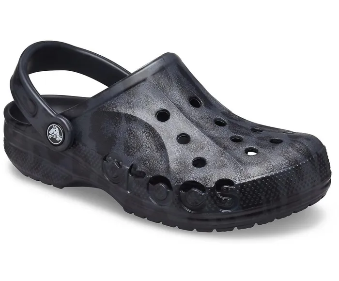 Crocs Baya Seasonal Printed Clog Leopard Black WomensMens Clogs