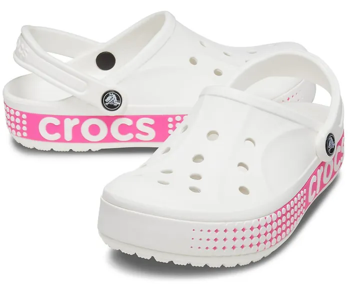 Crocs Bayaband Logo Motion Clog White WomensMens Clogs