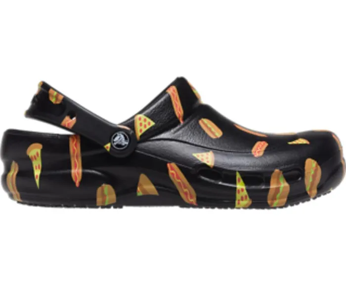 Crocs Bistro Graphic Clog Multi Black Black WomensMens Clogs