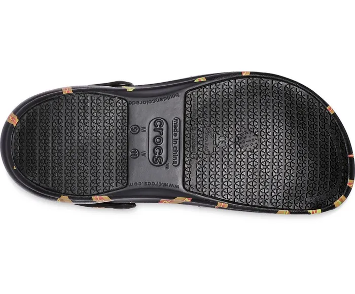 Crocs Bistro Graphic Clog Multi Black Black WomensMens Clogs