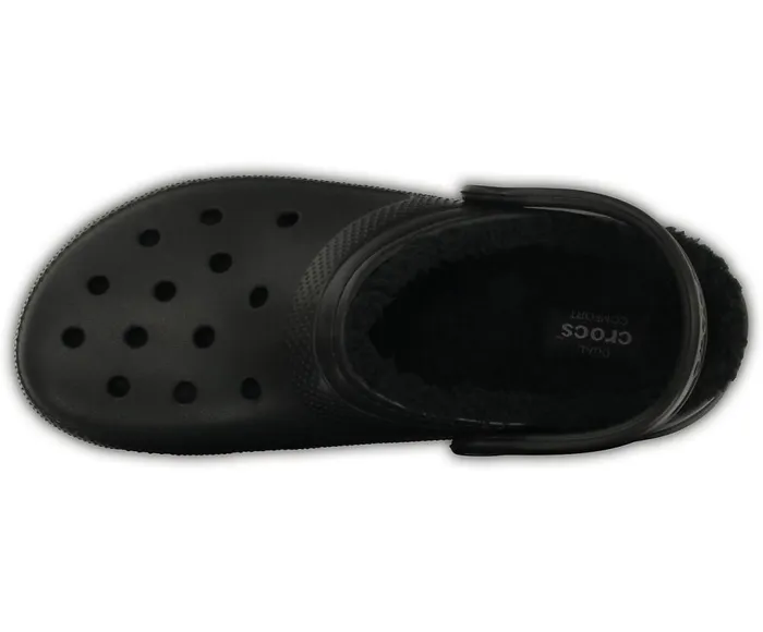 Crocs Classic Lined Clog Black Black WomensMens Clogs