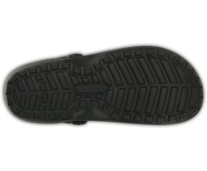 Crocs Classic Lined Clog Black Black WomensMens Clogs