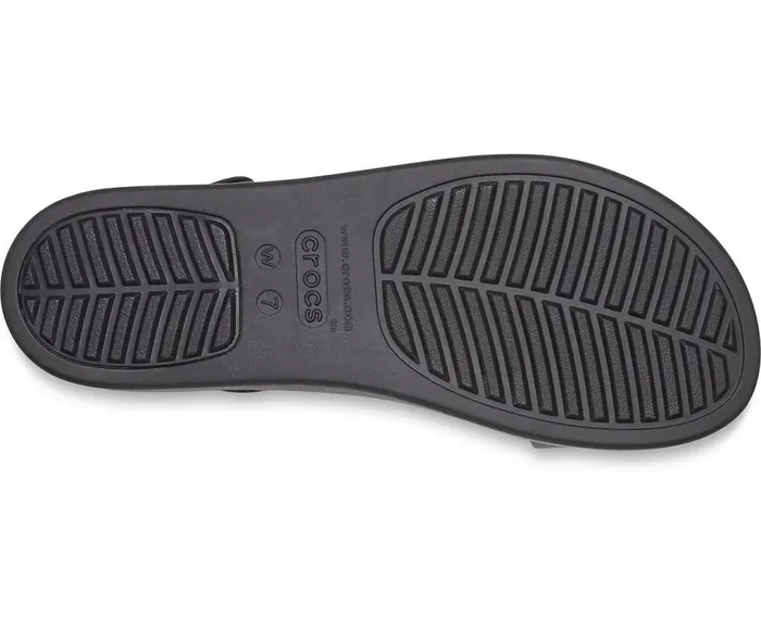 Crocs Crocs Brooklyn Low Wedge Black Black Womens Sandals