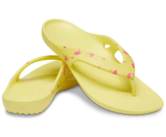 Crocs Kadee II Printed Flip Flamingo Womens Sandals