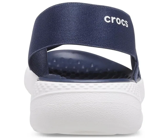 Crocs LiteRide Stretch Sandal Navy White Womens Sandals