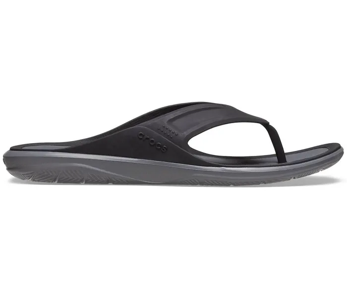 Crocs Swiftwater Wave Flip BlackSlate Grey Mens Sandals