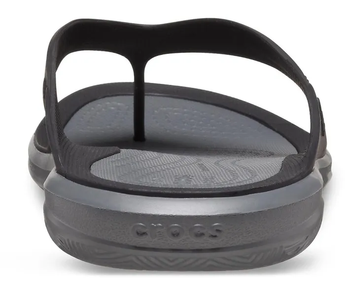 Crocs Swiftwater Wave Flip BlackSlate Grey Mens Sandals