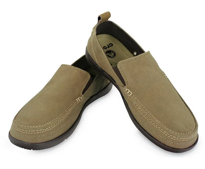 Crocs Walu SlipOn Khaki Espresso Mens Loafers