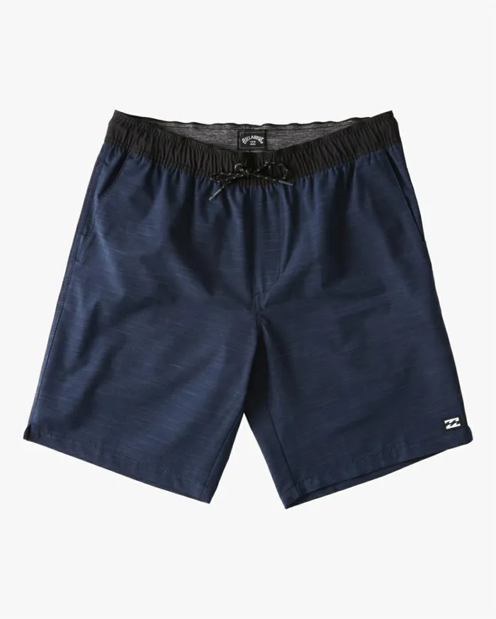 Crossfire Elastic Waist Submersible Shorts 18034 Navy Men Billabong Shorts