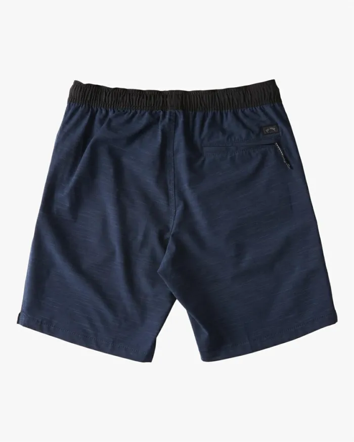 Crossfire Elastic Waist Submersible Shorts 18034 Navy Men Billabong Shorts