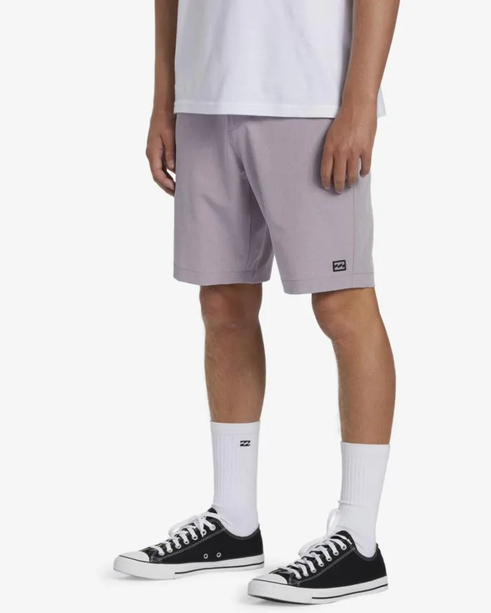 Crossfire Mid Submersible Shorts 19034 Plum Men Billabong Shorts