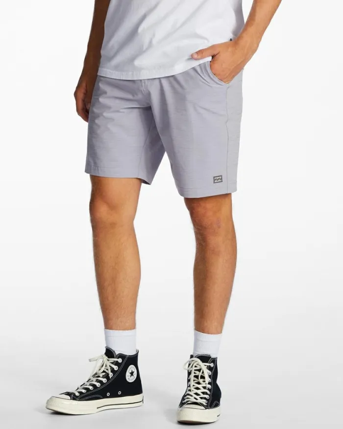 Crossfire Slub Submersible 19034 Shorts Grey Violet Men Billabong Shorts
