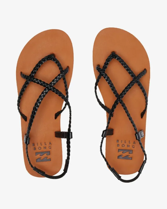 Crossing By Braided Sandals Off Black Women Billabong Shoes