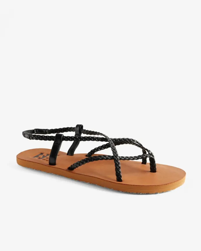 Crossing By Braided Sandals Off Black Women Billabong Shoes