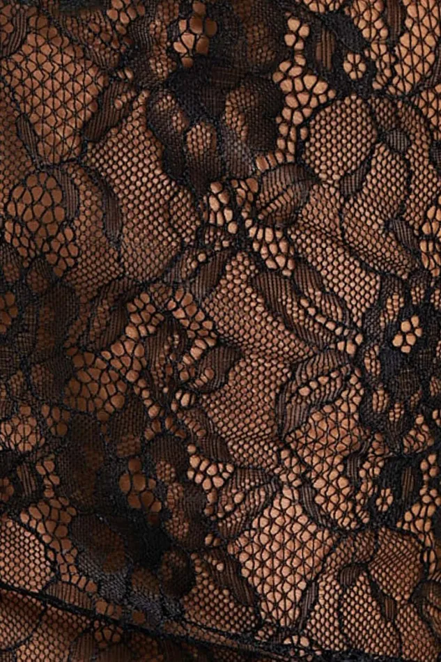 Cynthia Bodysuit 8211 Long Sleeve Lace Bodysuit In Black Women Showpo Tops