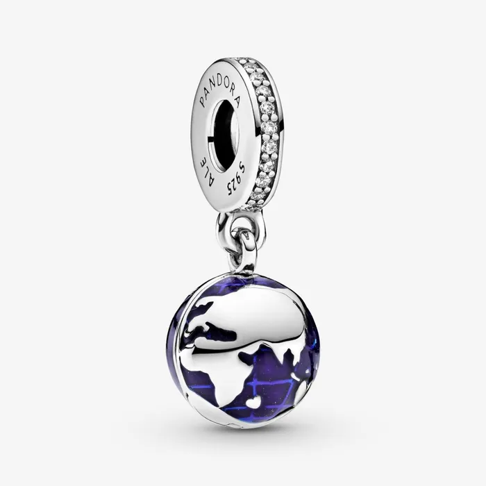 Dangle Charms Women Pandora Blue Planet Dangle Charm