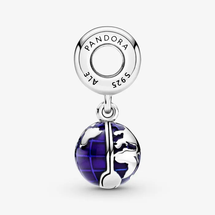 Dangle Charms Women Pandora Blue Planet Dangle Charm