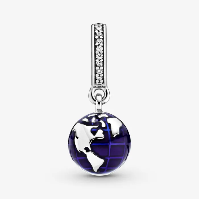 Dangle Charms Women Pandora Blue Planet Dangle Charm