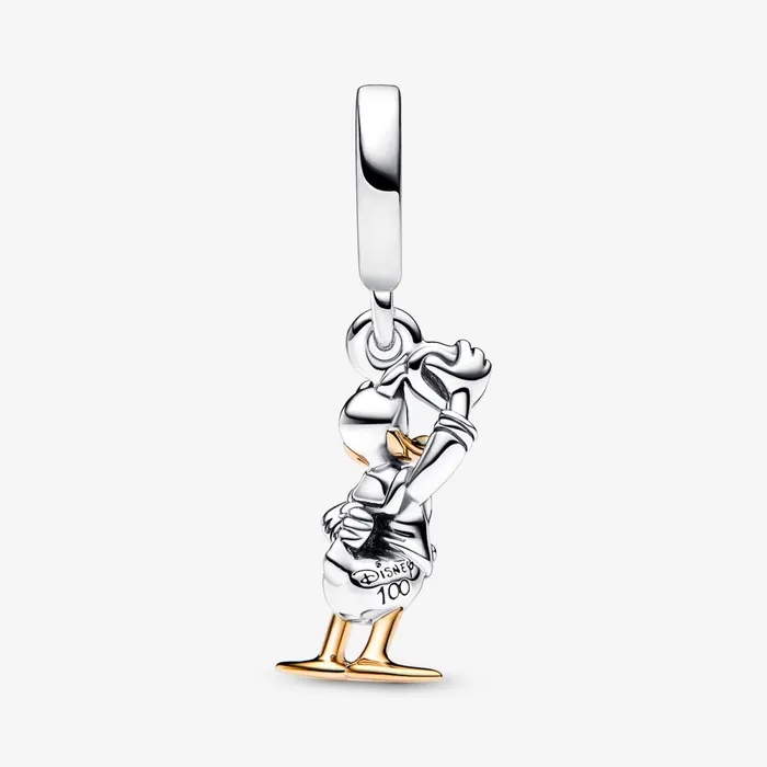 Dangle Charms Women Pandora Disney 100th Anniversary Donald Duck Labgrown Diamond Dangle Charm