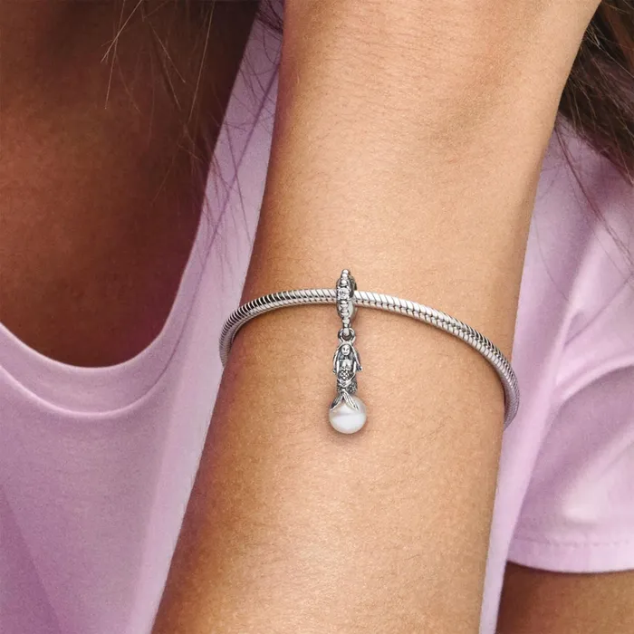 Dangle Charms Women Pandora Disney Luminous Ariel Dangle Charm