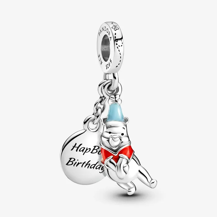 Dangle Charms Women Pandora Disney Winnie The Pooh Birthday Dangle Charm