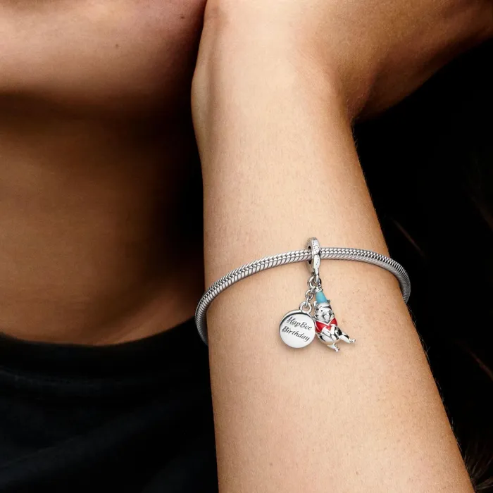 Dangle Charms Women Pandora Disney Winnie The Pooh Birthday Dangle Charm