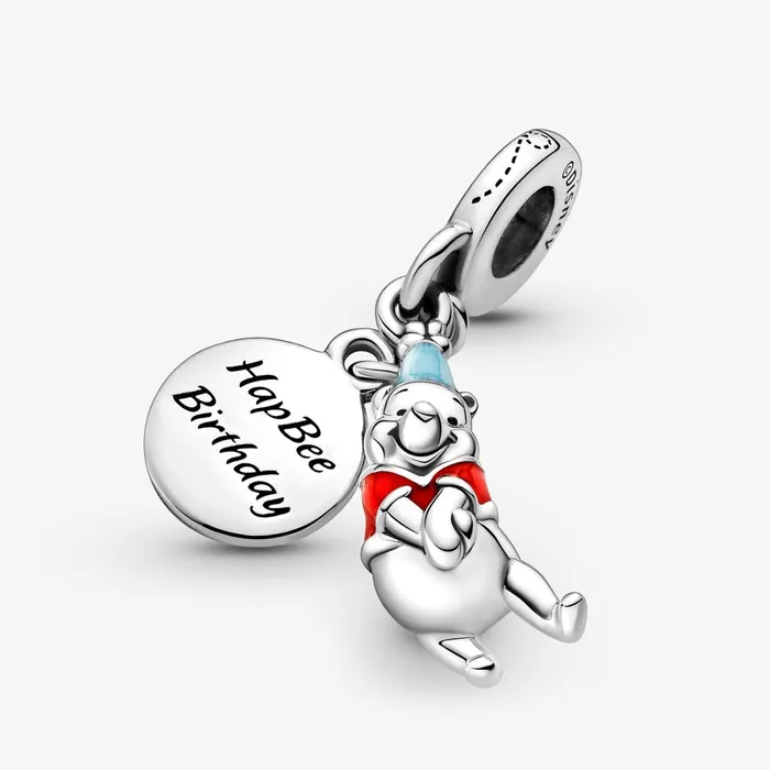 Dangle Charms Women Pandora Disney Winnie The Pooh Birthday Dangle Charm