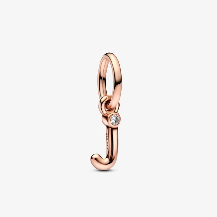 Dangle Charms Women Pandora Letter J Script Alphabet Dangle Charm
