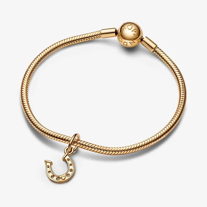 Dangle Charms Women Pandora Lucky Horseshoe Dangle Charm