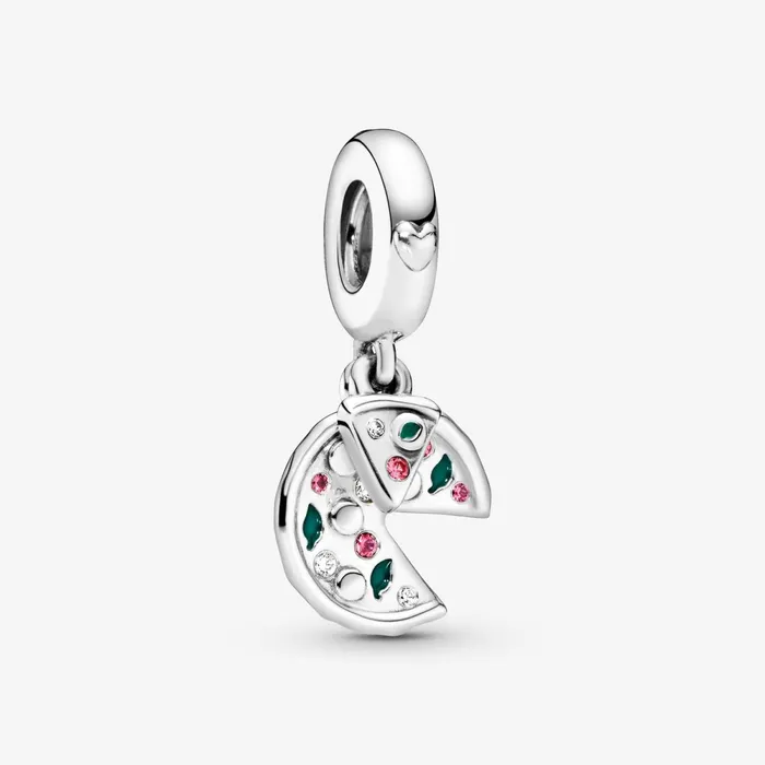 Dangle Charms Women Pandora Pizza Love Dangle Charm