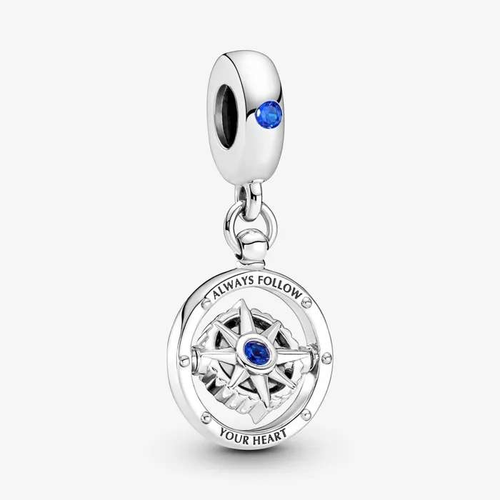 Dangle Charms Women Pandora Spinning Compass Dangle Charm
