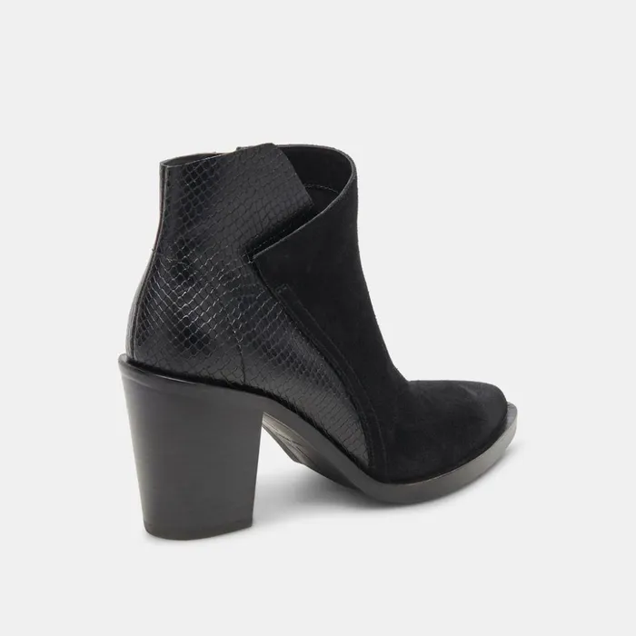 Deena Booties Black Multi Suede Women Dolce Vita Boots and Booties