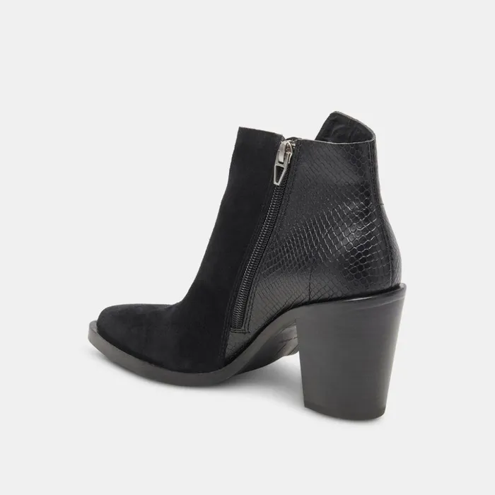 Deena Booties Black Multi Suede Women Dolce Vita Boots and Booties
