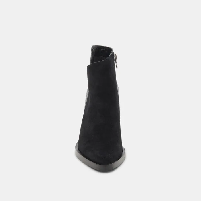 Deena Booties Black Multi Suede Women Dolce Vita Boots and Booties