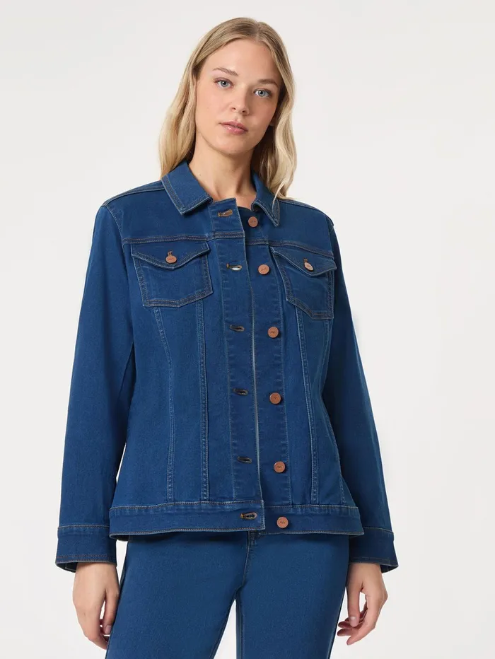 Denim Belted ButtonFront Jacket Phoenix Wash Women Jones New York Denim Denim Belted ButtonFront Jacket Phoenix Wash Women Jones New York Denim