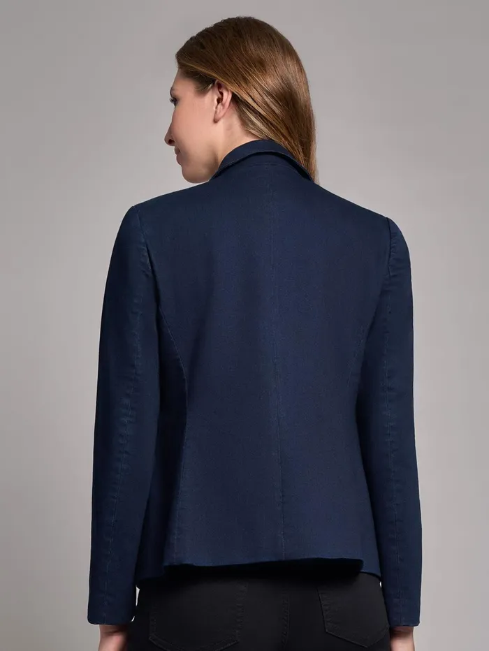 Denim Faux DoubleBreasted Jacket Women Jones New York Blazers Denim Faux DoubleBreasted Jacket Women Jones New York Blazers