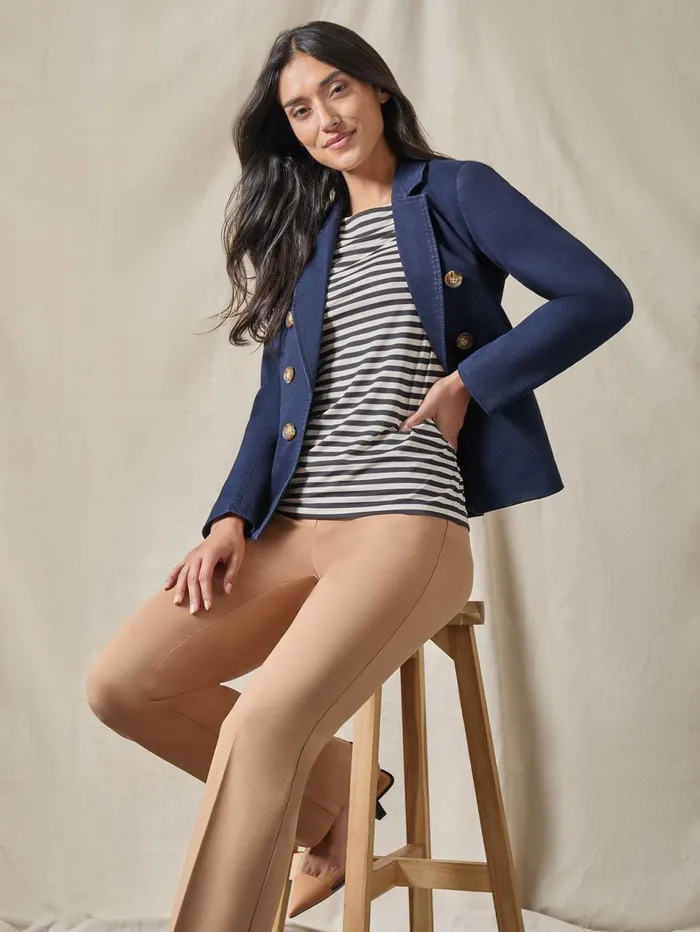 Denim Faux DoubleBreasted Jacket Women Jones New York Blazers Denim Faux DoubleBreasted Jacket Women Jones New York Blazers