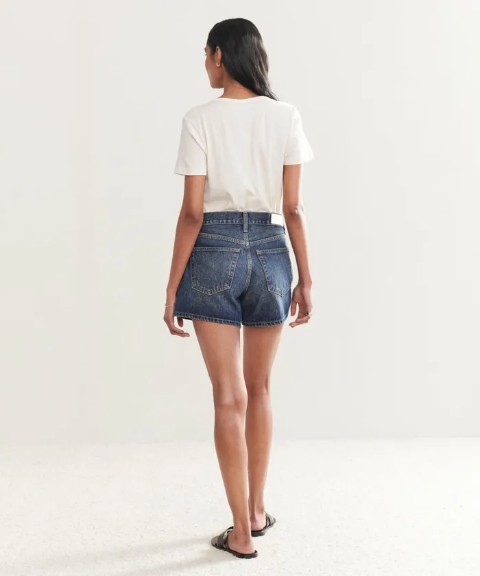 Denim Women Jenni Kayne Mid Rise Boy Short Whiskey Indigo