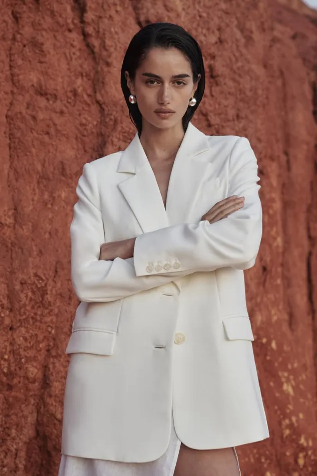 DISSH Blazers HARLEY WHITE BOYFRIEND BLAZER 8211 Women
