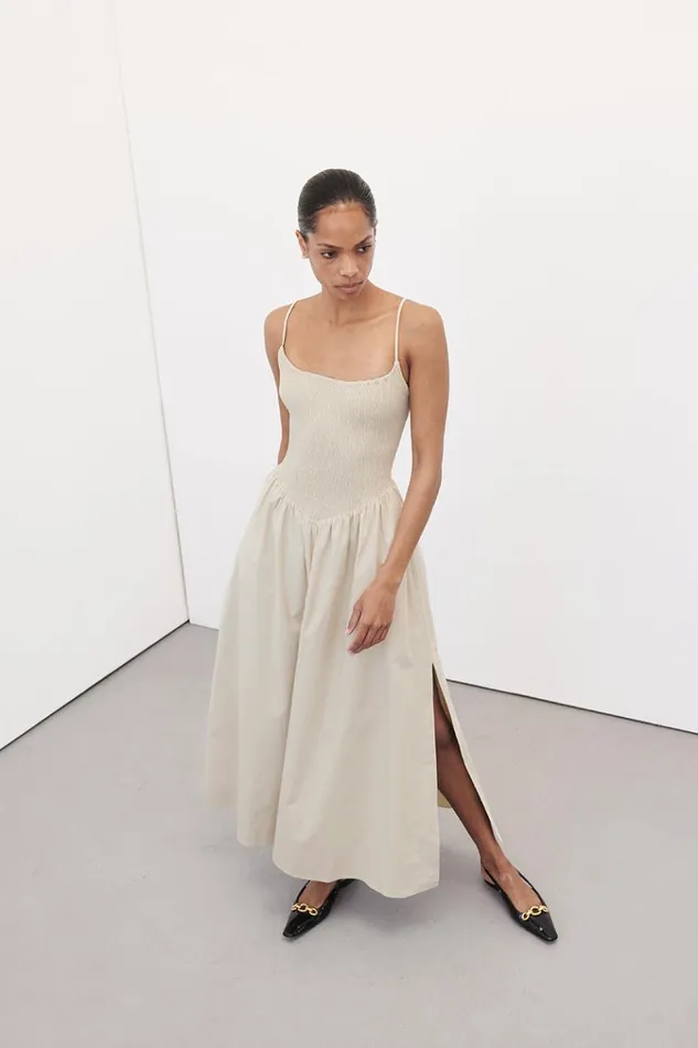 DISSH Event Dresses MILANO STONE COTTON MIDI DRESS 8211 Women