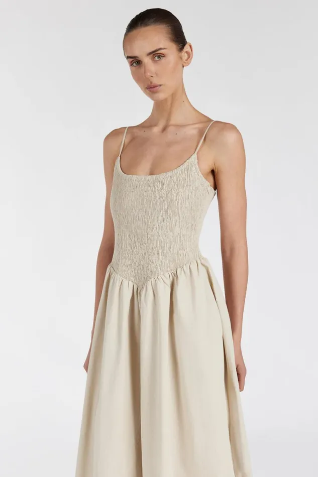 DISSH Event Dresses MILANO STONE COTTON MIDI DRESS 8211 Women