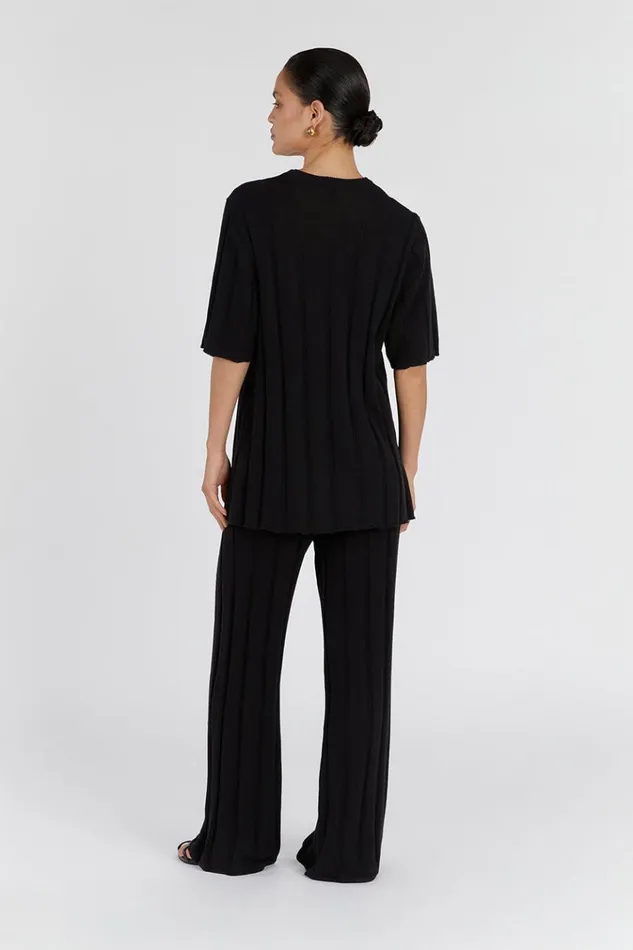 DISSH Pants EMERY BLACK WIDE LEG PANT 8211 Women