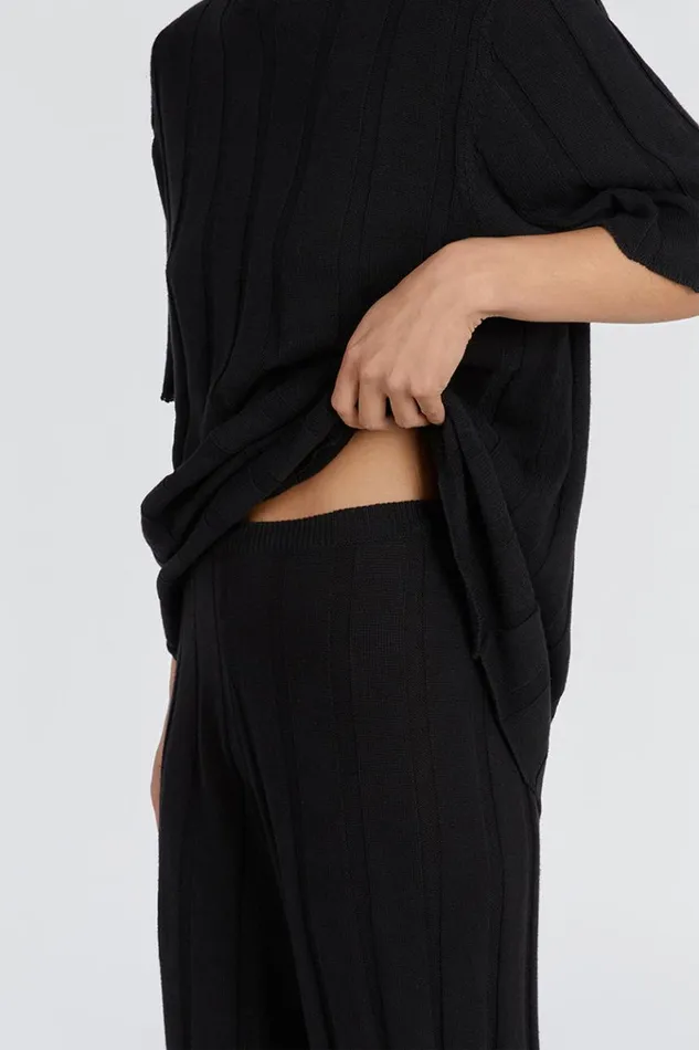 DISSH Pants EMERY BLACK WIDE LEG PANT 8211 Women