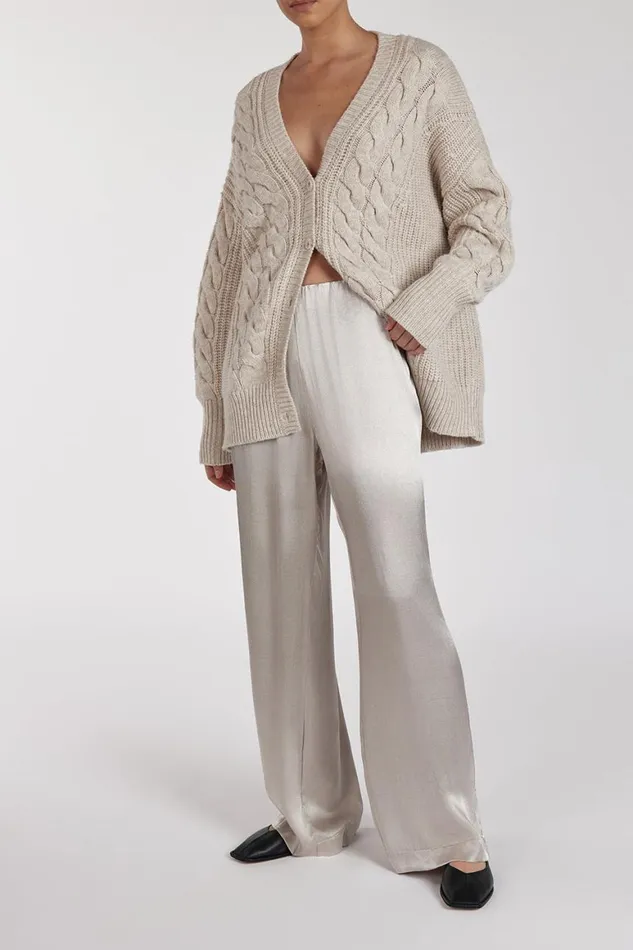 DISSH Pants EVE CHALK SATIN PANT 8211 Women
