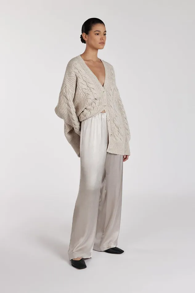 DISSH Pants EVE CHALK SATIN PANT 8211 Women