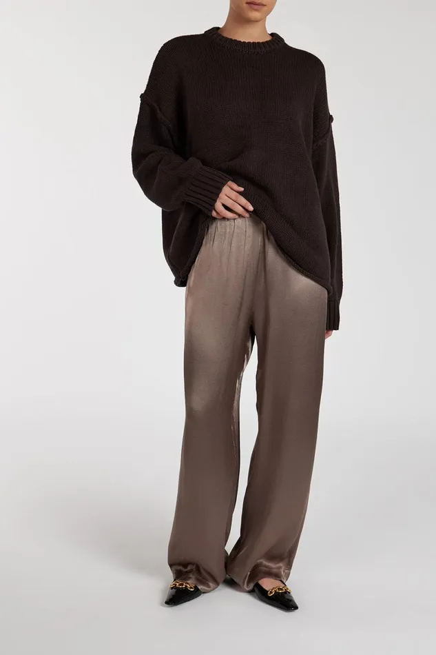 DISSH Pants EVE LATTE SATIN PANT 8211 Women